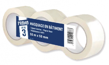 LOT DE 3 ROULEAUX MASQUAGE 50 M X 50 MM. Votre satisfaction est notre priorité chez Quincaillerie Sénégalaise. Nous vous offrons des produits de quincaillerie et bâtiment de première qualité. Commandez en ligne et recevez vos articles rapidement.