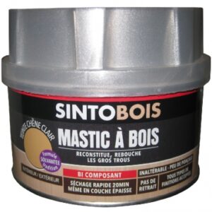 MASTIC À BOIS SINTOBOIS FIN CHÊNE CLAIR DURCISSEUR - BOÎTE 500 ML. Quincaillerie Sénégalaise, votre spécialiste en fournitures pour le bâtiment et la plomberie, vous accompagne dans tous vos projets. Commandez en ligne et profitez de notre service rapide et fiable.