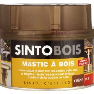 MASTIC À BOIS SINTOBOIS STANDARD CHÊNE + DURCISSEUR - BOÎTE 170 ML - 190 G. Votre satisfaction est notre priorité chez Quincaillerie Sénégalaise. Nous vous offrons des produits de quincaillerie et bâtiment de première qualité. Commandez en ligne et recevez vos articles rapidement.