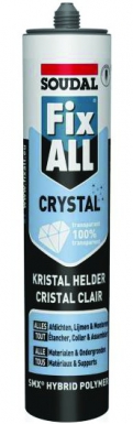 MASTIC-COLLE "FIX ALL CRISTAL" MS POLYMÈRE - TRANSPARENT - JOINT INT./EXT., VITRAGE - CART. 290 ML. Découvrez Quincaillerie Sénégalaise, votre boutique de confiance pour la quincaillerie, la plomberie et les fournitures industrielles. Nous garantissons des produits durables et un service professionnel.