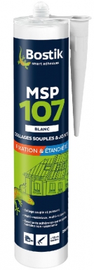 MASTIC MSP107 - FIXATION ET ÉTANCHÉITÉ - BLANC - CART. 290 ML. Pour vos projets au Sénégal, Quincaillerie Sénégalaise propose une large gamme de produits de qualité pour le bâtiment et la plomberie. Commandez en ligne et simplifiez vos achats.