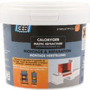 MASTIC RÉFRACTAIRE CALORIGEB CHAUDIÈRES, BRIQUES ETC., RÉSISTE À 1500° - BOÎTE 600 G. Quincaillerie Sénégalaise, votre spécialiste en quincaillerie et équipement industriel, vous offre des produits durables et performants. Faites vos achats en ligne et gagnez du temps. Nos experts sont là pour vous conseiller.
