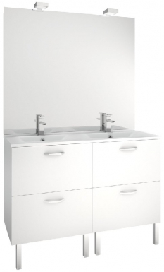 MEUBLE SOUS-PLAN TOILETTE EKO'LINE 120 CM (H 85 CM / P 46 CM) - 4 TIROIRS - BLANC BRILLANT. Quincaillerie Sénégalaise, votre spécialiste en quincaillerie et équipement industriel, vous offre des produits durables et performants. Faites vos achats en ligne et gagnez du temps. Nos experts sont là pour vous conseiller.