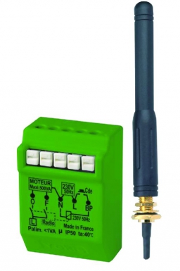 MICROMODULE VOLET-ROULANT RADIO  MODÈLE AVEC ANTENNE EXTÉRIEURE " MVR500ERPX ". Quincaillerie Sénégalaise est votre partenaire de confiance pour tous vos besoins en quincaillerie et bâtiment. Découvrez nos produits de haute qualité adaptés aux professionnels et particuliers. Commandez facilement en ligne et recevez vos articles rapidement.