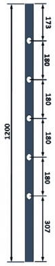 MONTANTS M5R14P - 40X12 MM H1200 MM 5 TROUS OBLONG Ø 14 MM. Quincaillerie Sénégalaise est le leader de la vente en ligne d'équipements de bâtiment au Sénégal. Notre catalogue varié répond à vos besoins en plomberie et quincaillerie. Choisissez l'efficacité et la qualité.