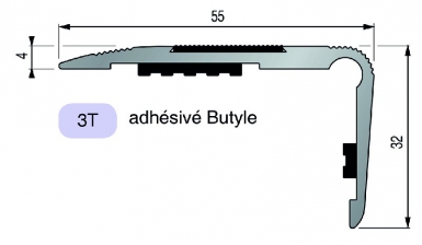 NEZ DE MARCHE TRADITIONNEL ADHÉSIF BUTYLE ALUMINIUM ANODISÉ ARGENT 55X32 MM LG. 3 M. Quincaillerie Sénégalaise met à votre disposition une gamme complète de solutions pour vos besoins en bâtiment et plomberie. Qualité, fiabilité et rapidité sont nos maîtres mots. Faites vos achats en ligne en toute sérénité.