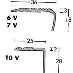 NEZ DE MARCHES À VISSER SECTION 36X18 MM LG. 170 CM ALU ANODISÉ NATUREL. Quincaillerie Sénégalaise est votre destination en ligne pour des équipements de qualité en plomberie, bâtiment et industrie. Faites vos achats facilement et bénéficiez de nos prix attractifs.