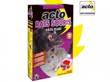PÂTE APPÂT ANTI RATS ET SOURIS, FLUORESCENTE, ACTO - 150 GR. Quincaillerie Sénégalaise, c'est l'excellence en quincaillerie et plomberie. Découvrez notre catalogue en ligne et trouvez des produits adaptés à vos projets. Nous vous offrons un service personnalisé.
