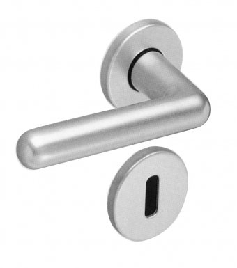 PAIRE DE ROSACE » 6600 » ALU. ANODISÉ ARGENT CONDAMNATION 