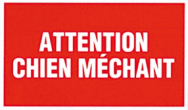 PANNEAU "ATTENTION CHIEN MÉCHANT" GA 3 LETTRES BLANCHES FOND ROUGE, 330 X 200 MM. Quincaillerie Sénégalaise est l'adresse incontournable pour vos achats de quincaillerie et d'outillage au Sénégal. Nous servons aussi bien les particuliers que les professionnels. Découvrez nos offres exclusives en ligne.