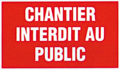 PANNEAU "CHANTIER INTERDIT AU PUBLIC" GA 66 LETTRES BL. FOND ROUGE, DIM.: 330 X 200 MM. Avec Quincaillerie Sénégalaise, trouvez tout le matériel de plomberie, quincaillerie, et bâtiment dont vous avez besoin. Nous proposons une large gamme d'équipements fiables pour vos travaux. Simplifiez vos projets grâce à notre service rapide et efficace.