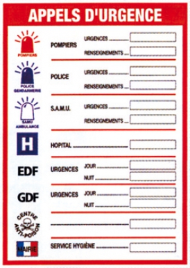 PANNEAU CONSIGNES DE SÉCURITÉ "APPEL D"URGENCE"", DIM.: 460 X 320 MM. Quincaillerie Sénégalaise met à votre disposition une gamme complète de solutions pour vos besoins en bâtiment et plomberie. Qualité, fiabilité et rapidité sont nos maîtres mots. Faites vos achats en ligne en toute sérénité.