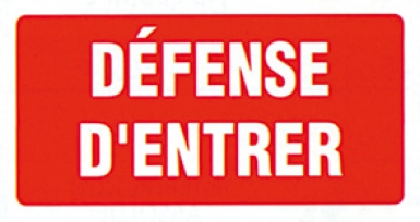 PANNEAU "DÉFENSE D"ENTRER" GA 66 LETTRES BLANCHES FOND ROUGE, DIM.: 330 X 200 MM. Chez Quincaillerie Sénégalaise, nous mettons à votre disposition un large choix de produits de quincaillerie et plomberie. Qualité et fiabilité sont notre promesse. Passez commande en ligne en toute simplicité.