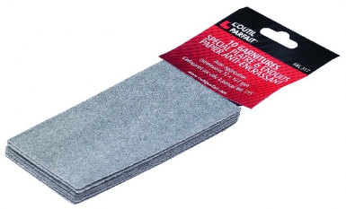 PAQUET DE 10 GARNITURES CALE À PONCER - PAPIER ANTI-ENCRASSANT FINISHING 220GR/M2 - PONÇAGE BOIS, VERNIS, PLASTIQUE, PEINTURES, POLYESTER - DIM. 72 X 123 MM - N°120. Optez pour Quincaillerie Sénégalaise pour tous vos besoins en matériaux de construction et quincaillerie. Notre boutique en ligne vous offre une expérience d'achat pratique et sécurisée. Faites le choix de la qualité.