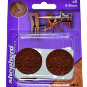 PATINS FEUTRE ADHÉSIF ROND MARRON Ø 32 MM BLISTER 6 P. Chez Quincaillerie Sénégalaise, trouvez tout ce qu’il vous faut pour vos travaux de rénovation ou d’aménagement. Nos produits répondent aux besoins des professionnels comme des particuliers. Commandez en toute simplicité.
