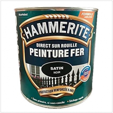 PEINTURE HAMMERITE - APPLICATION DIRECTE SUR ROUILLE - SÉCHAGE RAPIDE - IMPERMÉABLE ET ANTICORROSIF - 0,75 L - SATIN - NOIR. Quincaillerie Sénégalaise vous accompagne dans tous vos projets de construction et d'aménagement. Nous proposons des produits adaptés aux standards les plus exigeants. Faites vos achats en ligne en toute confiance.