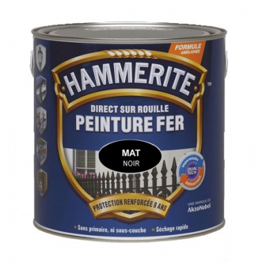 PEINTURE HAMMERITE - APPLICATION DIRECTE SUR ROUILLE - SÉCHAGE RAPIDE - IMPERMÉABLE ET ANTICORROSIF - 2,5 L - MAT - NOIR FERRONNERIE. Chez Quincaillerie Sénégalaise, nous offrons des solutions adaptées à vos besoins en plomberie, bâtiment et quincaillerie. Commandez en ligne et gagnez du temps avec notre livraison rapide.