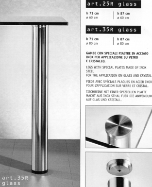 PIED Ø 80 MM HAUTEUR 870 MM SOCLE ALU TUBE ACIER LAQUÉ BLANC 