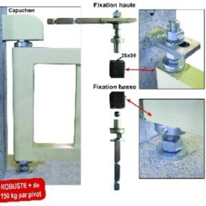 PIVOTS PORTAIL ACIER AVEC SEUIL CAPUCHON NOIR POUR TUBE 30 MM. Trouvez tout ce dont vous avez besoin pour vos travaux chez Quincaillerie Sénégalaise. Du matériel de plomberie aux équipements industriels, nous avons ce qu’il vous faut. Commandez facilement et bénéficiez d’un service rapide.