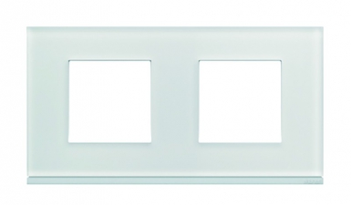 PLAQUE GALLERY HORIZONTAL ENTRAXE 71 MM 2 POSTES MOON GLASS VERRE BLANC SATINÉ. Pour vos projets de construction, choisissez Quincaillerie Sénégalaise, votre expert en bâtiment et plomberie. Nous proposons des solutions durables et abordables. Passez commande en quelques clics.