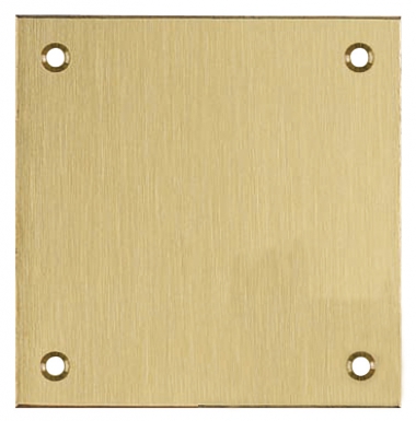 PLAQUE LAITON BROSSÉ MAT 300X80 NP (6 TROUS DE FIXATION FRAISÉS )