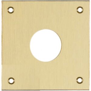 PLAQUE LAITON BROSSÉ MAT 50X50 CYLINDRE Ø 23 (4 TROUS DE FIXATION FRAISÉS ). Pour vos travaux au Sénégal, faites confiance à Quincaillerie Sénégalaise. Nos produits de qualité garantissent la réussite de vos projets. Commandez rapidement en ligne et économisez du temps.