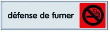 PLAQUETTE PLEXIGLAS ADHÉSIVE 170X40 MM DÉFENSE DE FUMER. Chez Quincaillerie Sénégalaise, nous mettons à votre disposition un large choix de produits de quincaillerie et plomberie. Qualité et fiabilité sont notre promesse. Passez commande en ligne en toute simplicité.