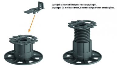 PLOT RÉGLABLE BASE 3 - HAUTEUR DE RÉGLAGE 60-110 MM CHARGE ADMISSIBLE 2,2 KN. Quincaillerie Sénégalaise est votre allié pour vos projets de construction, de rénovation et de bricolage. Nous proposons une large gamme de produits pour répondre à tous vos besoins. Achetez en ligne en toute confiance.