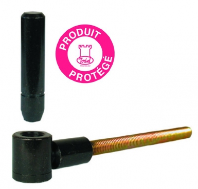 POLYGON 14X175 MM NOIR TIGE Ø 12 MM DÉPORT 45 MM POUR PENTURE COL DE CYGNE 