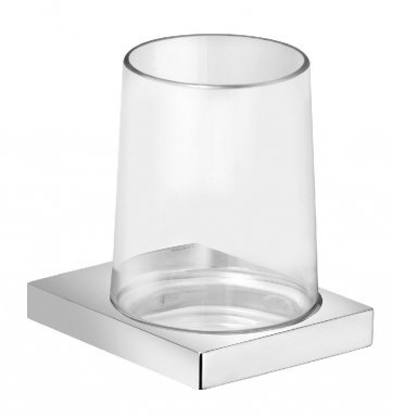 PORTE-VERRE COMPLET AVEC VERRE EN CRISTAL – EDITION 11 – CHROMÉ