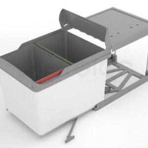 POUBELLE EXTRACTIBLE POUR TRI SÉLECTIF CAP. 32 LITRES DIM. LXHXP: 357X375X475 MM. Quincaillerie Sénégalaise, c’est un large choix de produits de quincaillerie, plomberie et bâtiment. Profitez de notre expertise et de nos prix compétitifs. Livraison rapide et service client attentif.
