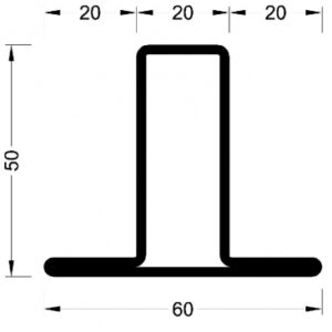 PROFILÉ À AILETTE TYPE T SÉRIE 50 " V52020 " LG. 6 M ÉP. 2 MM 3.23 KG/M. Avec Quincaillerie Sénégalaise, équipez-vous pour réussir vos projets de plomberie et bâtiment. Nous offrons des produits fiables et durables à des prix compétitifs. Profitez d'une livraison rapide et d'un excellent service client.