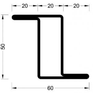 PROFILÉ À AILETTE TYPE Z SÉRIE 50 " V52030 " LG. 6 M ÉP. 2 MM 3.23 KG/M. Quincaillerie Sénégalaise, c’est l’expertise et le savoir-faire au service de vos projets. Découvrez nos outils et équipements pour la maison ou l’industrie. Commandez dès aujourd’hui et facilitez vos travaux.