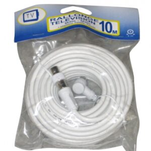 PROLONGATEUR TV UNIVERSEL AVEC ADAPTATEURS FEMELLE/FEMELLE 9,5 MM BLANC - LONGUEUR 5 M. Pour vos projets de construction et de bricolage, Quincaillerie Sénégalaise est là pour vous. Nous proposons des solutions adaptées à vos besoins avec un excellent rapport qualité-prix. Commandez et recevez vos articles rapidement.