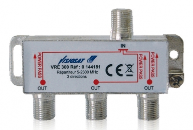 RÉPARTITEURS STANDARDS " VRE 300 " 3 SORTIES - PERTES DE PASSAGE 10 DB. Avec Quincaillerie Sénégalaise, trouvez tout ce qu'il vous faut pour vos travaux de plomberie et bâtiment. Profitez de notre service rapide et fiable pour un achat en toute sérénité.