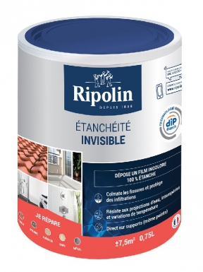 RÉSINE ANTI-INFILTRATION SOUPLE ET MICROPOREUSE - POUR TOUTE SURFACE VERTICALE OU HORIZONTALE  EN INTÉRIEUR OU EXTÉRIEUR - INCOLORE - 0,75L. Quincaillerie Sénégalaise, votre spécialiste en fournitures pour le bâtiment et la plomberie, vous accompagne dans tous vos projets. Commandez en ligne et profitez de notre service rapide et fiable.