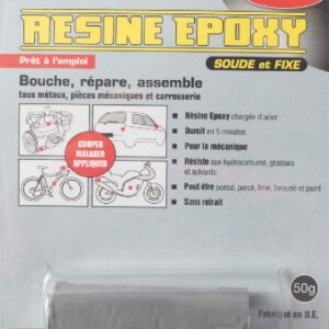 RÉSINE EPOXY ACIER - 50 G - COUL. ACIER - RÉSISTANCE PRESSION 10 BARS. Quincaillerie Sénégalaise, votre boutique de référence pour des produits de plomberie, bâtiment, et quincaillerie. Achetez facilement en ligne et recevez vos articles à domicile.