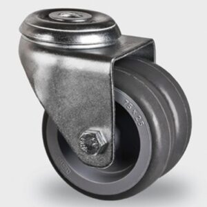 ROULETTE PIVOTANTE Ø 50 MM ŒIL Ø 11 MM ACIER EMB. BAND. CAOUT. CHARGE 45/90 KG. Faites confiance à Quincaillerie Sénégalaise pour vos équipements de plomberie et de bâtiment. Nous offrons des produits durables pour vos projets de rénovation ou de construction. Commandez dès maintenant en toute simplicité.