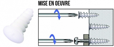 SACHET DE 2 CHEVILLES POUR POLYSTYRÈNE Ø 23 X 50 MM CHARGE 12 KG LG. 50 MM Ø VIS 4-5 MM LG. VIS 25 MM EMBOUT PZ N° 2. Quincaillerie Sénégalaise, votre spécialiste en quincaillerie et équipement industriel, vous offre des produits durables et performants. Faites vos achats en ligne et gagnez du temps. Nos experts sont là pour vous conseiller.