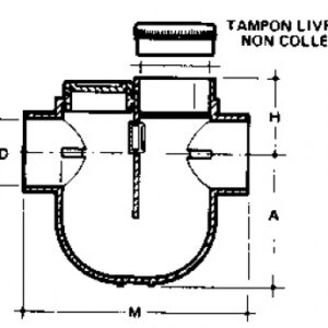 SIPHON DISCONNECTEUR MONOBLOC DF 2 TAMPONS DE VISITE Ø 160 - H: 179 A: 305 M: 729. Quincaillerie Sénégalaise est la solution idéale pour tous vos besoins en matériel de plomberie et quincaillerie. Des produits fiables et un service client dédié. Faites confiance au leader du marché au Sénégal.