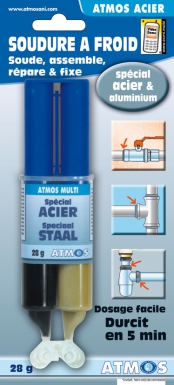 SOUDURE À FROID ACIER - SOUDE, RÉPARE ET FIXE TOUS MATÉRIAUX - DURCIT EN 5 MN - SERINGUE 28 G. Quincaillerie Sénégalaise est l'adresse incontournable pour vos achats de quincaillerie et d'outillage au Sénégal. Nous servons aussi bien les particuliers que les professionnels. Découvrez nos offres exclusives en ligne.