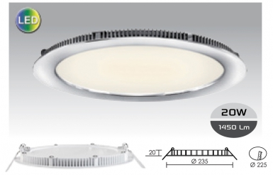 SPOT LED " FLAT 20 " ROND EXTRA-PLAT 20 W Ø 235 MM ÉP. 20 MM. Quincaillerie Sénégalaise met à votre disposition une gamme complète de solutions pour vos besoins en bâtiment et plomberie. Qualité, fiabilité et rapidité sont nos maîtres mots. Faites vos achats en ligne en toute sérénité.
