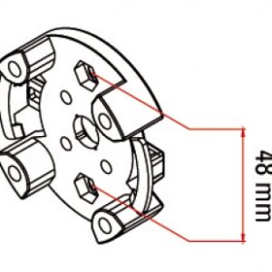 SUPPORT RENFORCÉ POUR MOTEURS TUBULAIRES TM45. Besoin d'équipement de plomberie ou d'outillage ? Quincaillerie Sénégalaise vous offre un service rapide et efficace. Découvrez nos produits de qualité adaptés à vos projets.