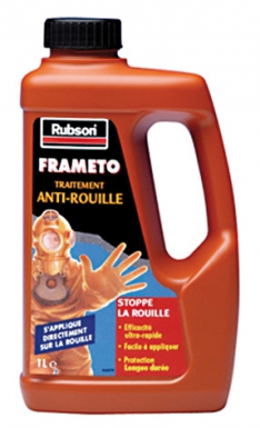 TRAITEMENT CONTRE LA ROUILLE FRAMETO - CONVERTISSEUR DE ROUILLE - BIDON 1 L. Faites de Quincaillerie Sénégalaise votre partenaire pour tous vos projets de construction. Notre gamme variée de produits garantit une satisfaction totale. Commandez aujourd'hui et réalisez vos projets sans tracas.