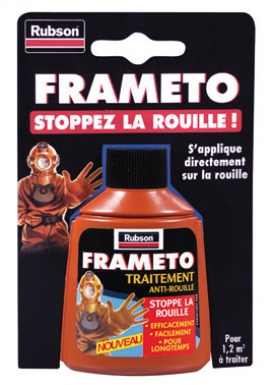 TRAITEMENT CONTRE LA ROUILLE FRAMETO - CONVERTISSEUR DE ROUILLE - FLACON 90 ML. Trouvez tout ce dont vous avez besoin pour vos travaux chez Quincaillerie Sénégalaise. Du matériel de plomberie aux équipements industriels, nous avons ce qu’il vous faut. Commandez facilement et bénéficiez d’un service rapide.