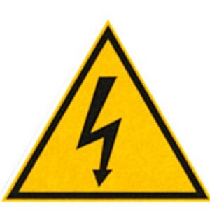 TRIANGLE "DANGER ÉLECTRIQUE" DESSIN NOIR FOND JAUNE, CÔTÉ 100 MM. Chez Quincaillerie Sénégalaise, nous mettons à votre disposition un large choix de produits de quincaillerie et plomberie. Qualité et fiabilité sont notre promesse. Passez commande en ligne en toute simplicité.